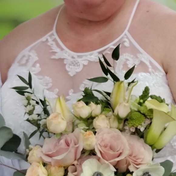 Davids Bridal Wedding Dress size 26 - Picture 4 of 4